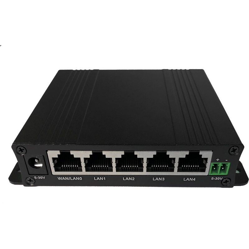 Dual SIM 4G industrial degree router with 5*Fast Ethernet ports-ZX4520